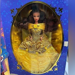 Disney’s Beauty & The Beast “BELLE” in Formal Gold Dress-{Mattel}, NIB!